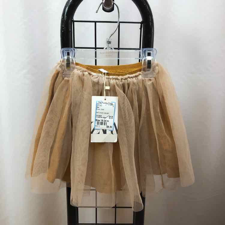 Zara Brown Solid Child Size 18-24 m Girl's Skirt