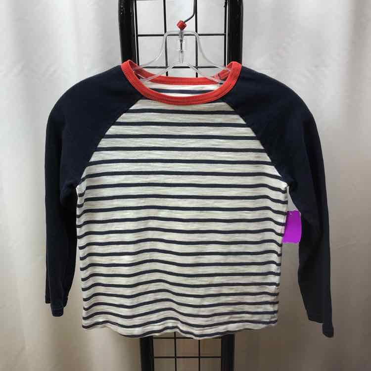 Mini Boden Navy Stripe Child Size 9/10 Boy's Shirt