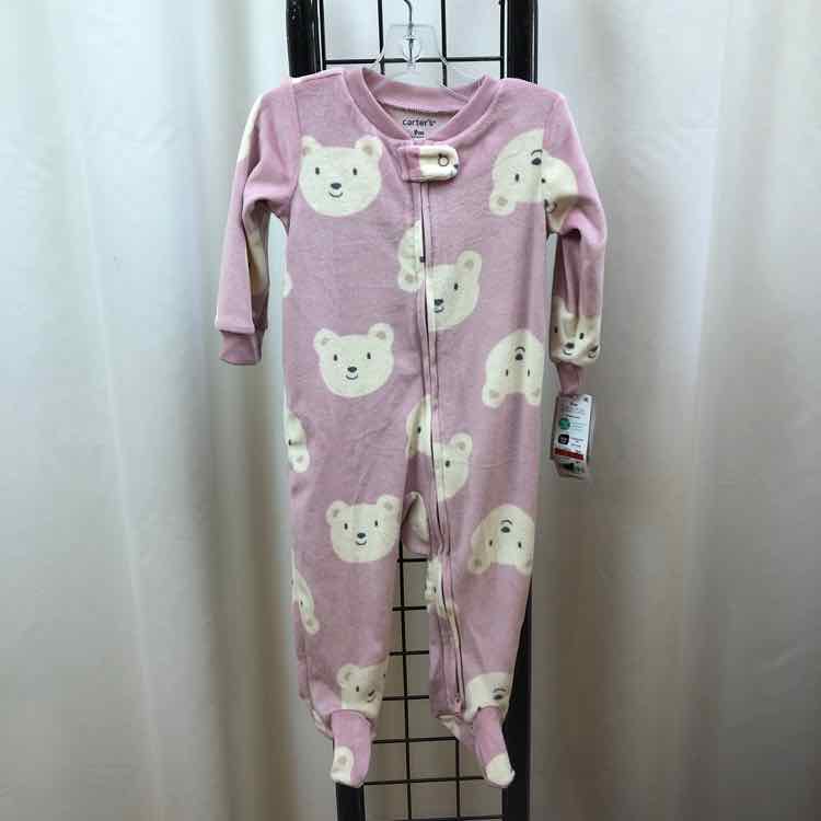 Carter's Pink Patterned Child Size 9 m Girl's Pajamas