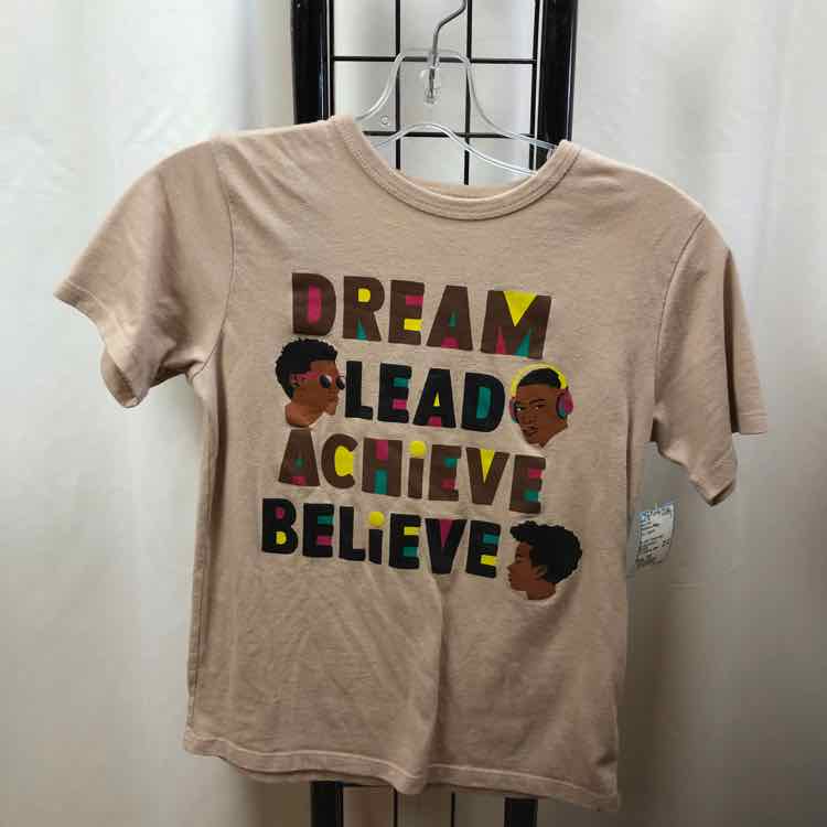 Children's Place Tan Graphic Child Size 7/8 Boy's Shirt