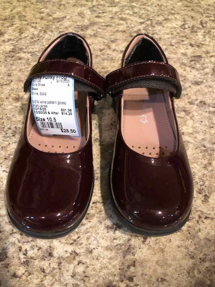 Geox Wine Solid Child Size 10.5 Girl's Shoes