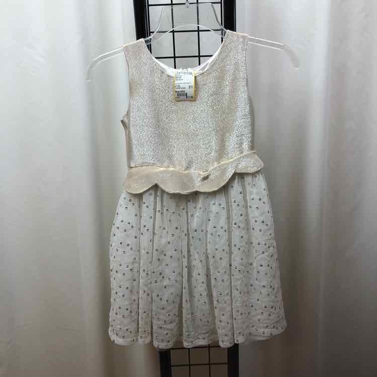 Cat & Jack Gold Sparkly Child Size 6/6X Girl's Dress
