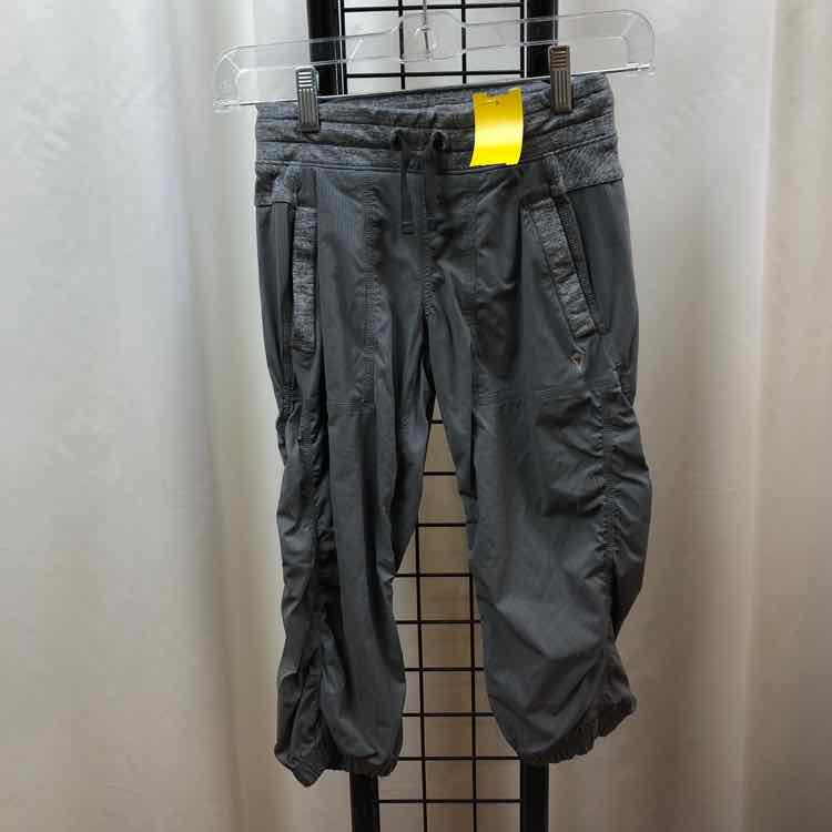 Ivivva Gray Pinstripe Child Size 8 Girl's Pants