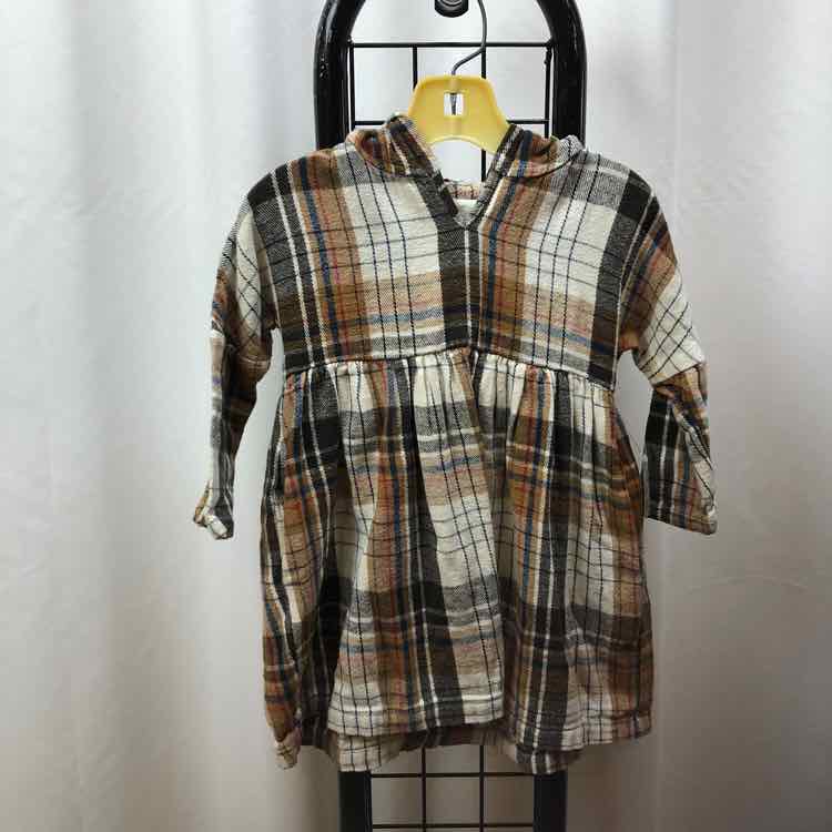 Vignette Brown Plaid Child Size 3 Girl's Dress