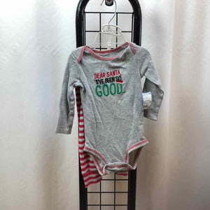 just one you Gray Christmas Child Size 12 m Boy's Outfit