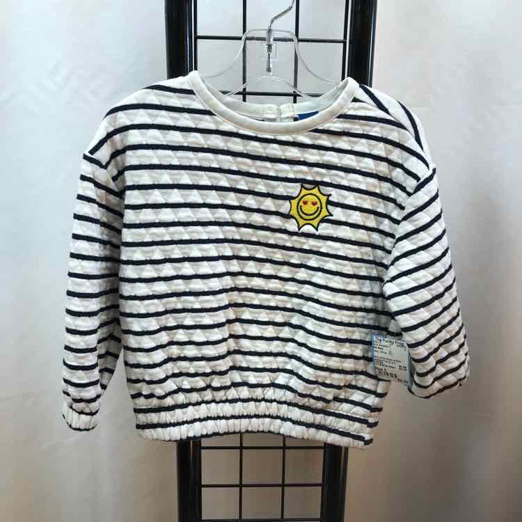 Old Navy Navy Stripe Child Size 3 Girl's Sweatshirt