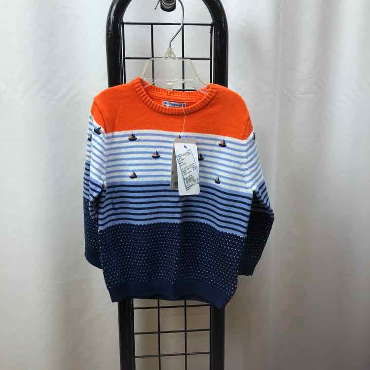 Mayoral Blue Stripe Child Size 18 m Boy's Sweater