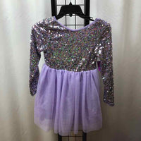 Cat & Jack Purple Sequin Child Size 6/7 Girl's Dress