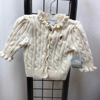 Ralph Lauren White Solid Child Size 6 m Girl's Sweater