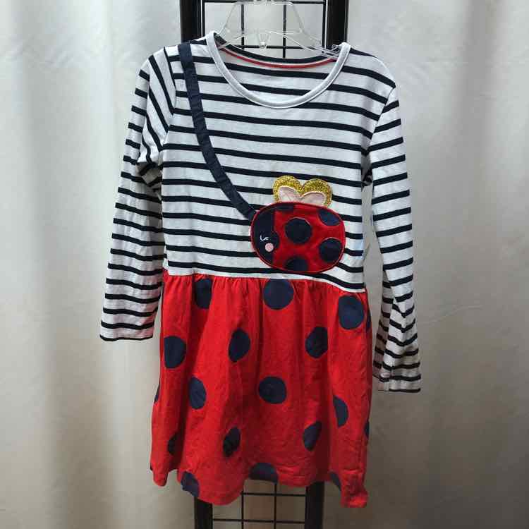 Navy Stripe Child Size 5 Girl's Dress