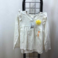 Gymboree White Solid Child Size 4 Girl's Shirt