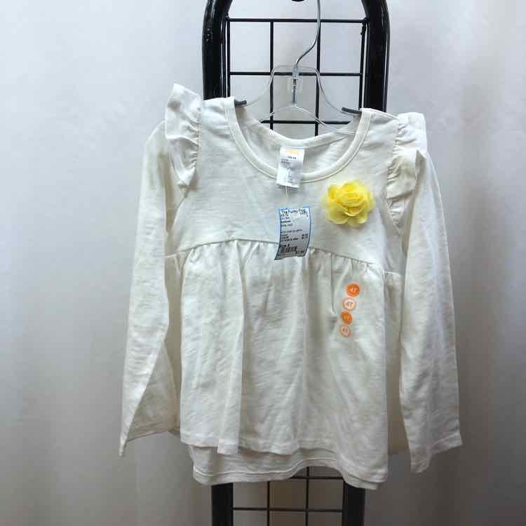 Gymboree White Solid Child Size 4 Girl's Shirt