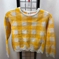 English Factory Recess Yellow Checkered Child Size 11/12 Girl's Sweater