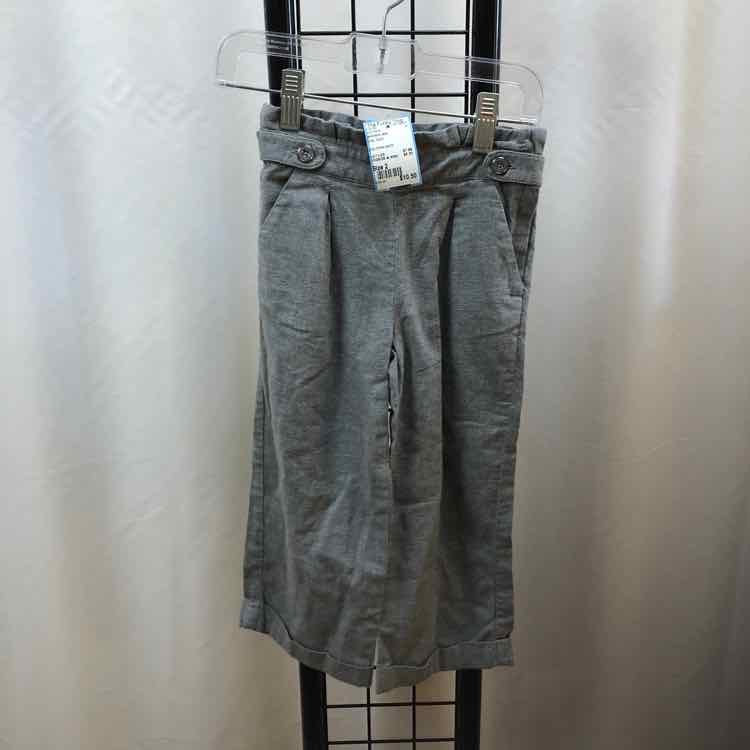 Janie and Jack Gray Solid Child Size 2 Girl's Pants