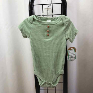 Luxe & Willow Green Solid Child Size 6-9 m Boy's Shirt