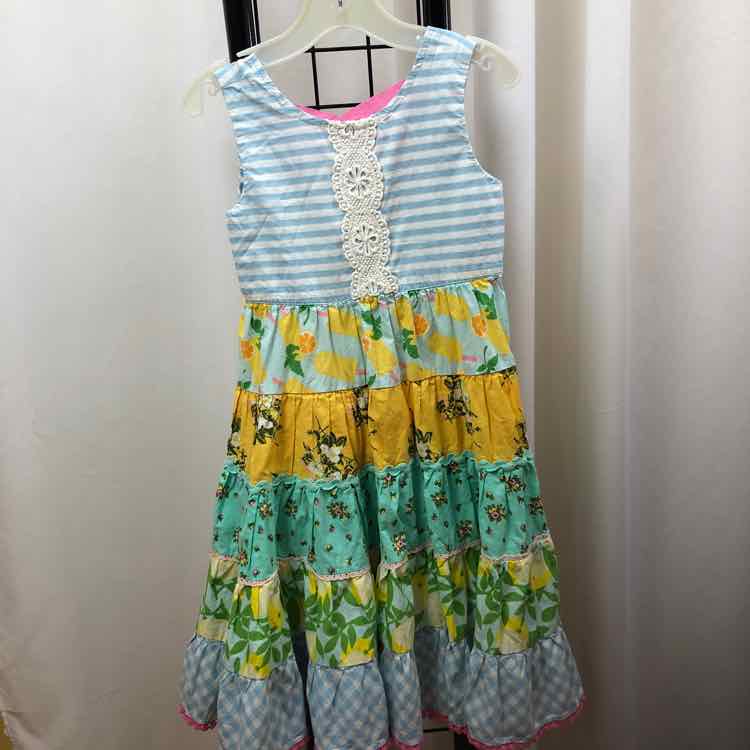 Matilda Jane Blue Floral Child Size 4 Girl's Dress