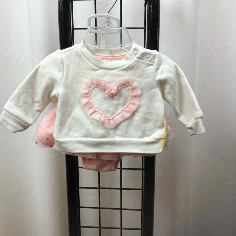 Cat & Jack White Patch Child Size Newborn Girl's Outfit