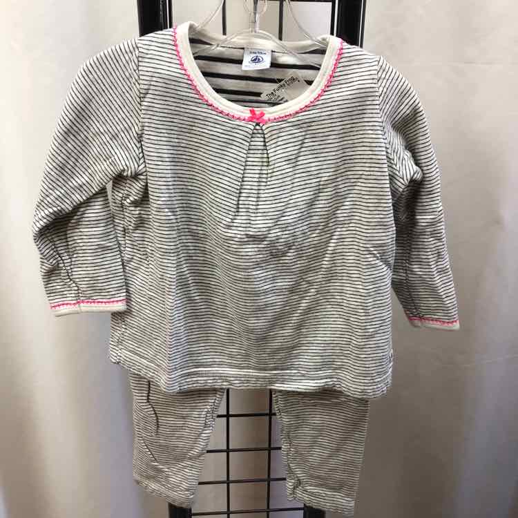 petit bateau Navy Stripe Child Size 3 Girl's Outfit