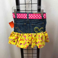 Children's Place Denim Floral Child Size 5 Girl's Skirt