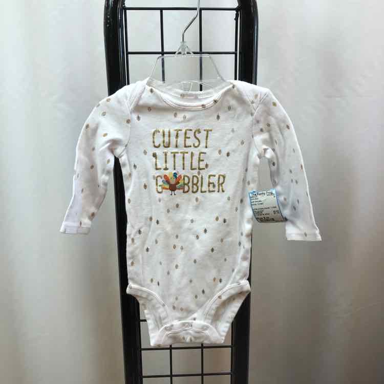 just one you White Dotted Child Size 6 m Girl's Shirt