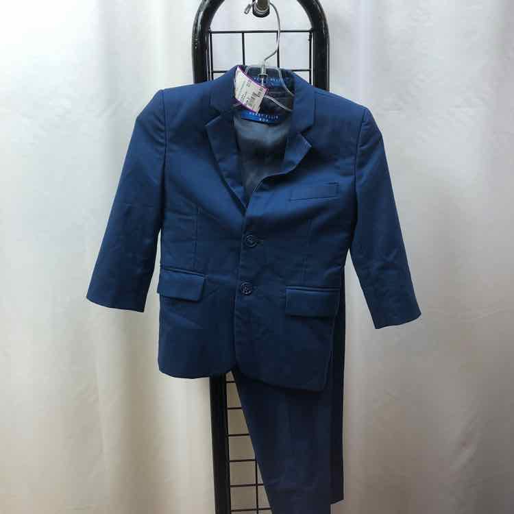 Perry Ellis Navy Solid Child Size 3 Boy's Suit