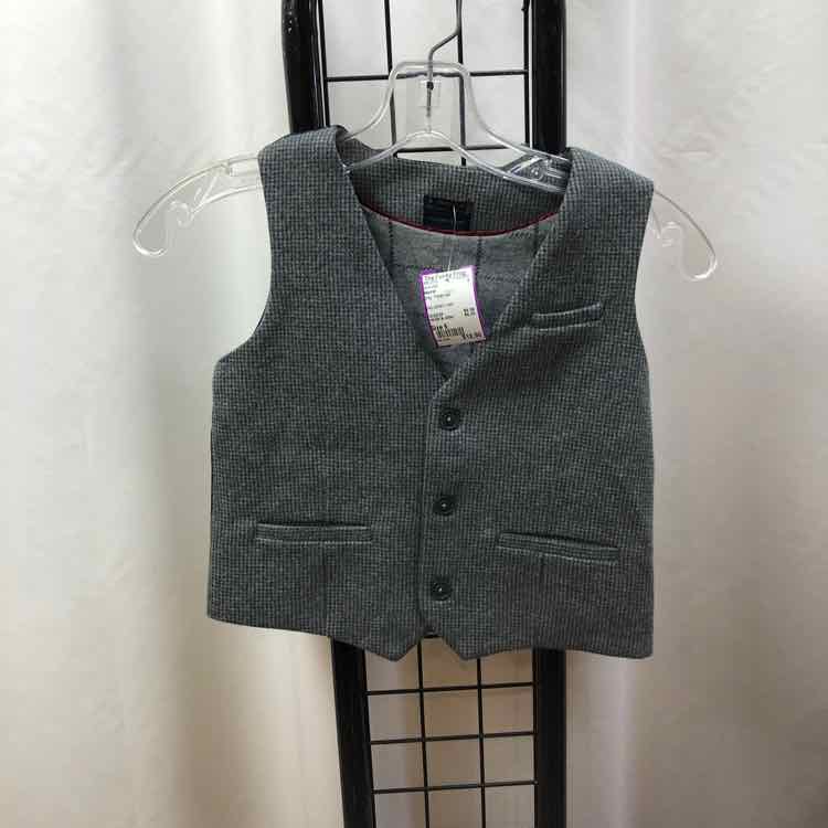 Mayoral Gray Patterned Child Size 6 Boy's Vest