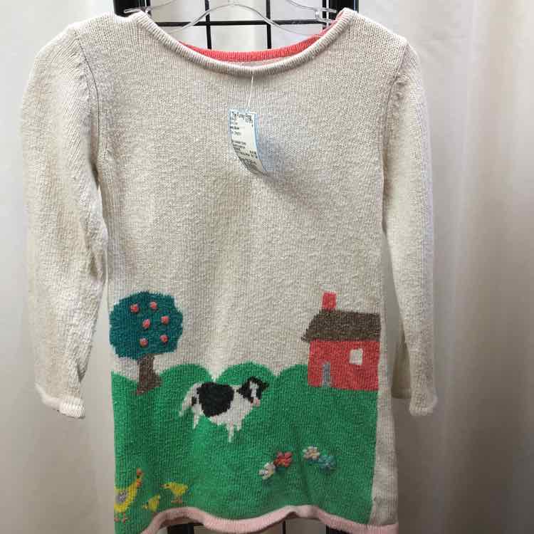 baby Boden Tan Graphic Child Size 18-24 m Girl's Dress