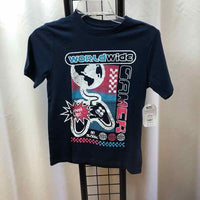 Wonder Nation Navy Graphic Child Size 10/12 Boy's Shirt