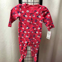 Carter's Pink Floral Child Size 6 m Girl's Pajamas