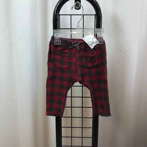 Zara Red Checkered Child Size 9-12 m Girl's Pants