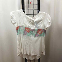 Matilda Jane White Floral Child Size 10 Girl's Shirt
