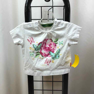 Oilily White Graphic Child Size 3 m Girl's Shirt
