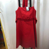Aria Red Solid Child Size 9 Girl's Dress