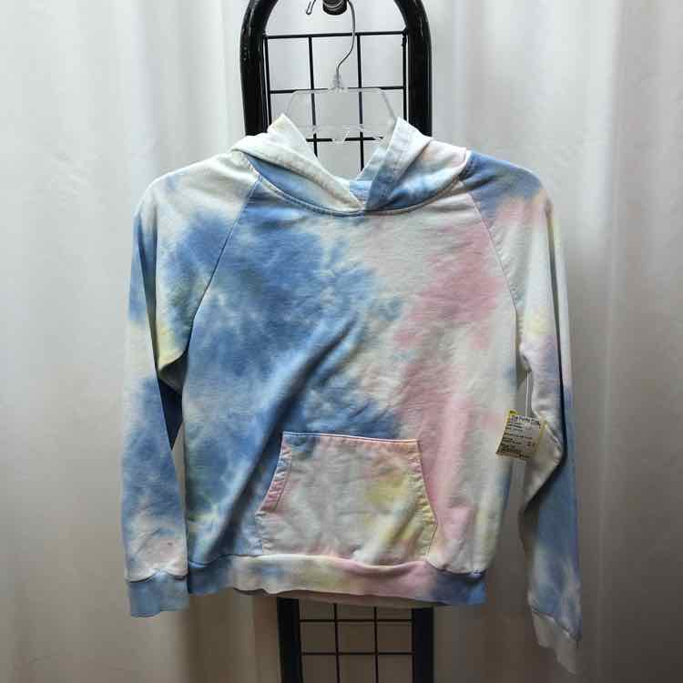 Little Pretties Blue Tye Dye Child Size 10 Girl's Sweatshirt