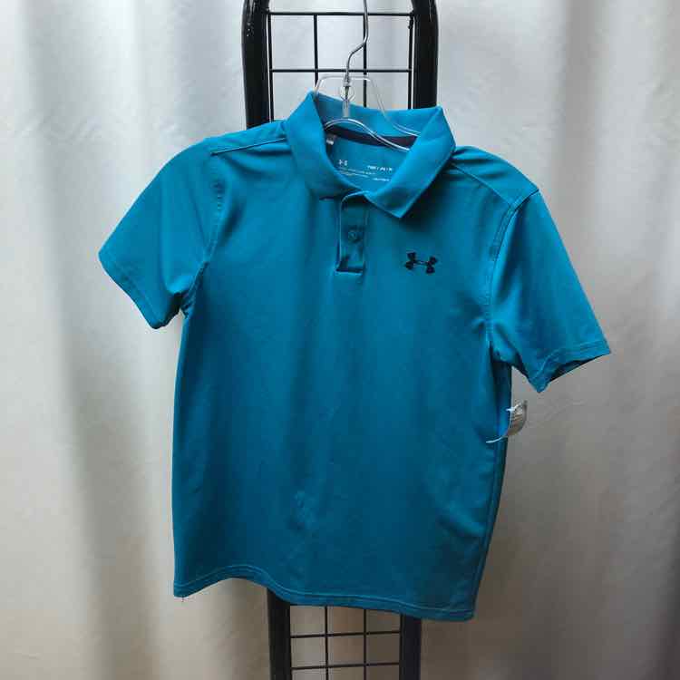 Under Armour Blue Solid Child Size 8/10 Boy's Shirt