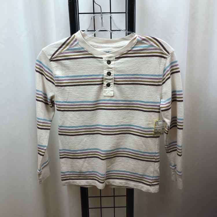 Cat & Jack White Stripe Child Size 6/7 Boy's Shirt