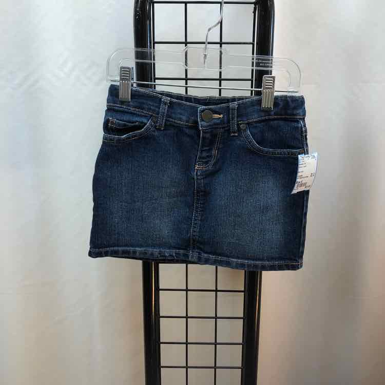 children ZA Denim Solid Child Size 6 Girl's Skirt