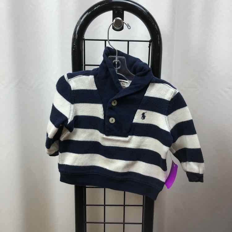 Ralph Lauren Navy Stripe Child Size 9 m Boy's Shirt