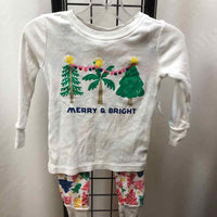 Old Navy White Christmas Child Size 18-24 m Girl's Pajamas