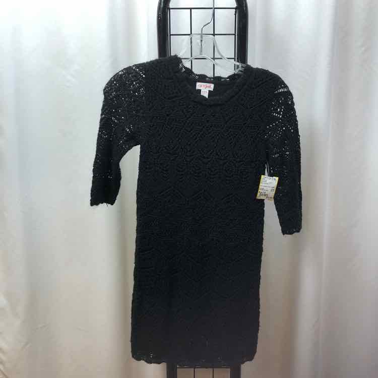 Cat & Jack Black Sparkly Child Size 7/8 Girl's Dress