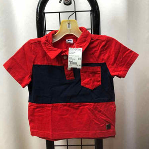 Janie and Jack Red Solid Child Size 2 Boy's Shirt