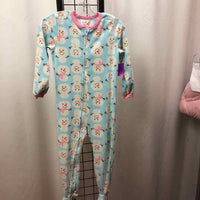 Carter's Baby Blue Patterned Child Size 4 Girl's Pajamas