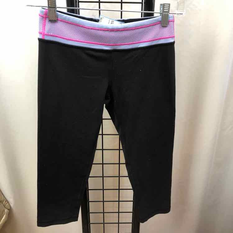 Ivivva Black Solid Child Size 12 Girl's Leggings