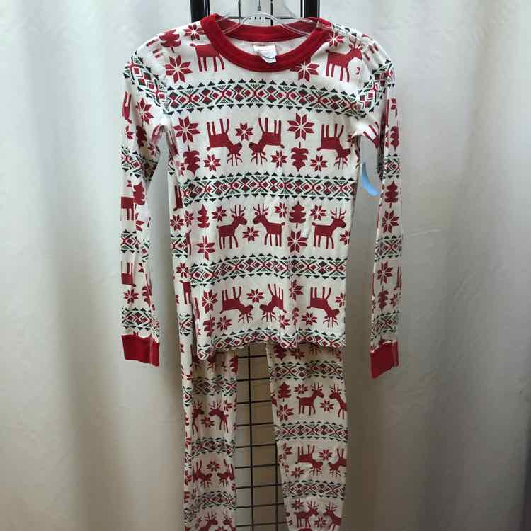 Hanna Andersson White Christmas Child Size 12 Girl's Pajamas