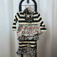 Serendipity Black Stripe Child Size 3 m Girl's Outfit