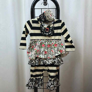 Serendipity Black Stripe Child Size 3 m Girl's Outfit