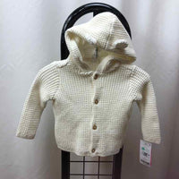 Carter's Cream Solid Child Size 6 m Girl's Sweater