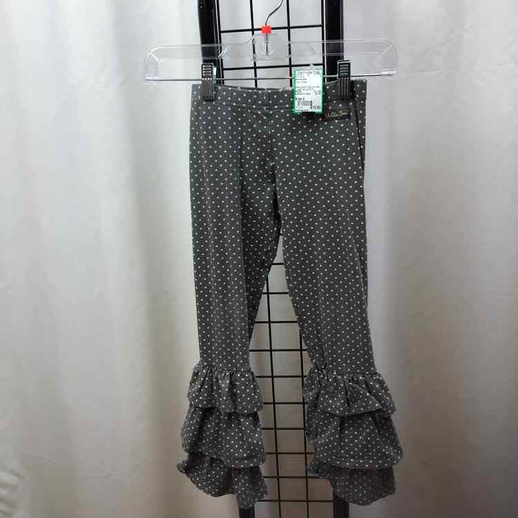 Matilda Jane Gray Dotted Child Size 6 Girl's Pants