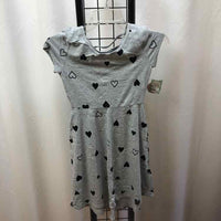SO Gray Hearts Child Size 10 Girl's Dress