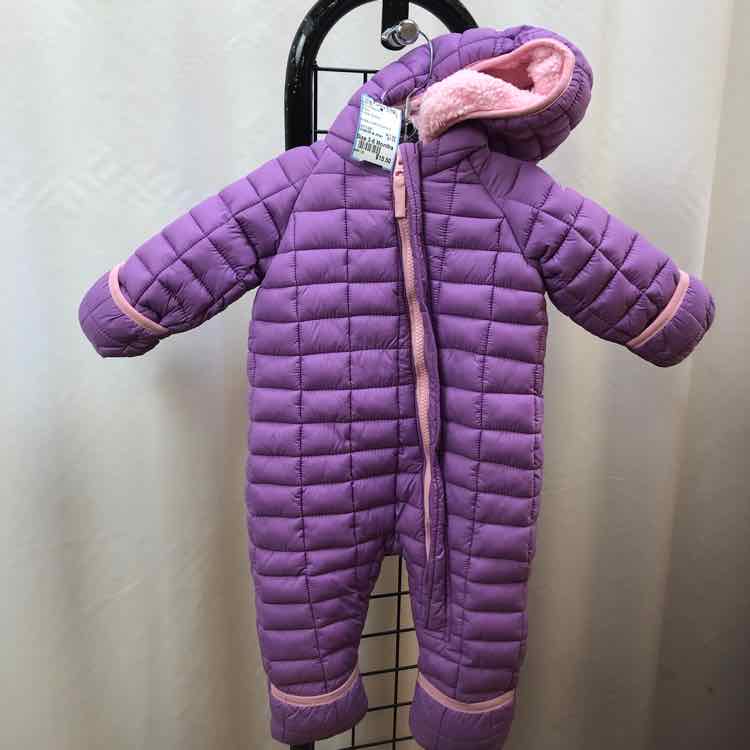 Snozu Purple Quilted Child Size 3-6 Months Girl's Outerwear